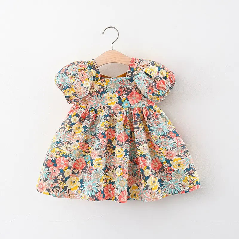 Summer Floral Princess Dress for Baby Girls