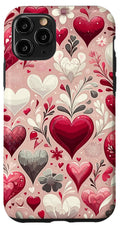 iPhone 11 Pro Enchanting Hearts Romantic Valentines Day Love Case