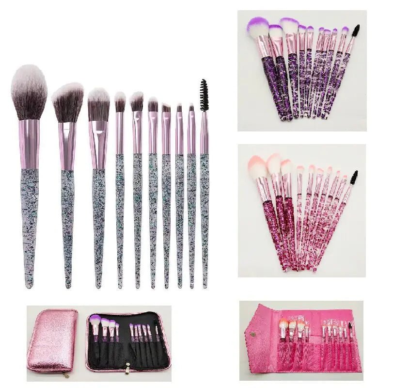 10 - Piece Makeup Brush Set for Beauty and Blending - Jays Shop uk