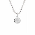 Classic Tiny St Christopher Necklace Sterling Silver 10mm