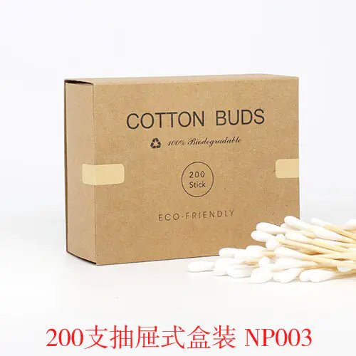 200 Bamboo Cotton Swabs for Makeup and Ear Cleaning - Jays Shop uk