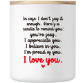 Valentines Day Gifts for Her Him 10oz Romantic Gifts for Wife Husband Girlfriend Boyfriend Valentines Day Anniversary Wedding I Love You Candle Gifts for Women Scented Soy Candle