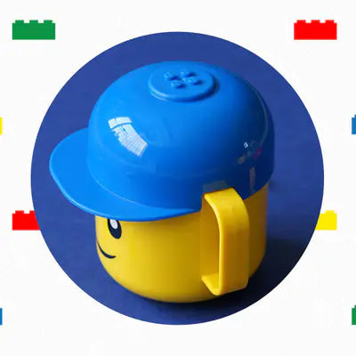 Korean Imported LEGO Smile Face Kids Cup with Lid