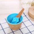 Kids Ice Cream Bowl and Spoon Set (1 Set)