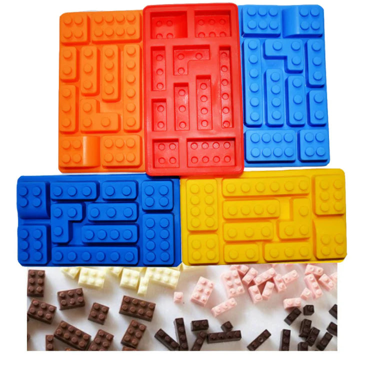 LEGO Silicone Ice Cube Tray - Robot & Square Molds