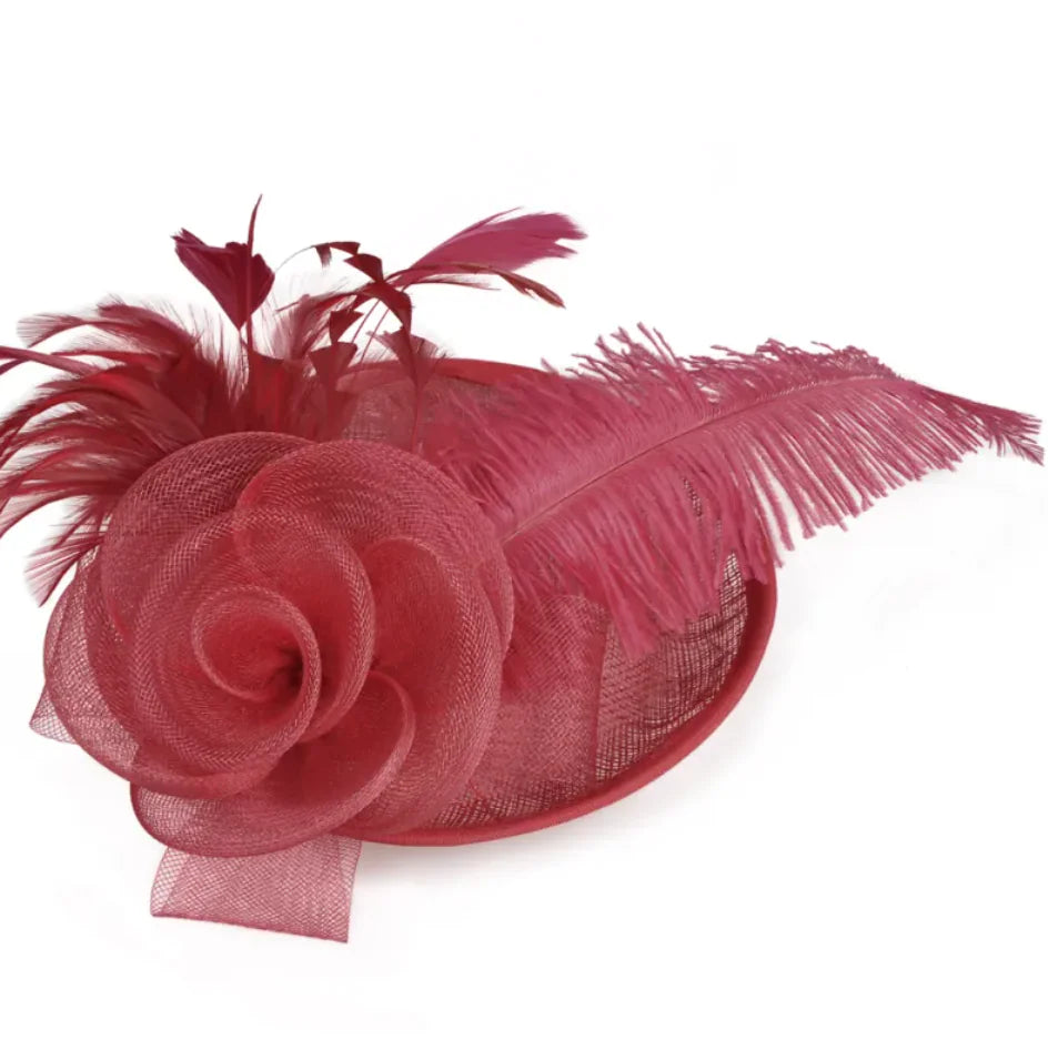 Hemp Yarn Ostrich Wool Banquet Top Hat