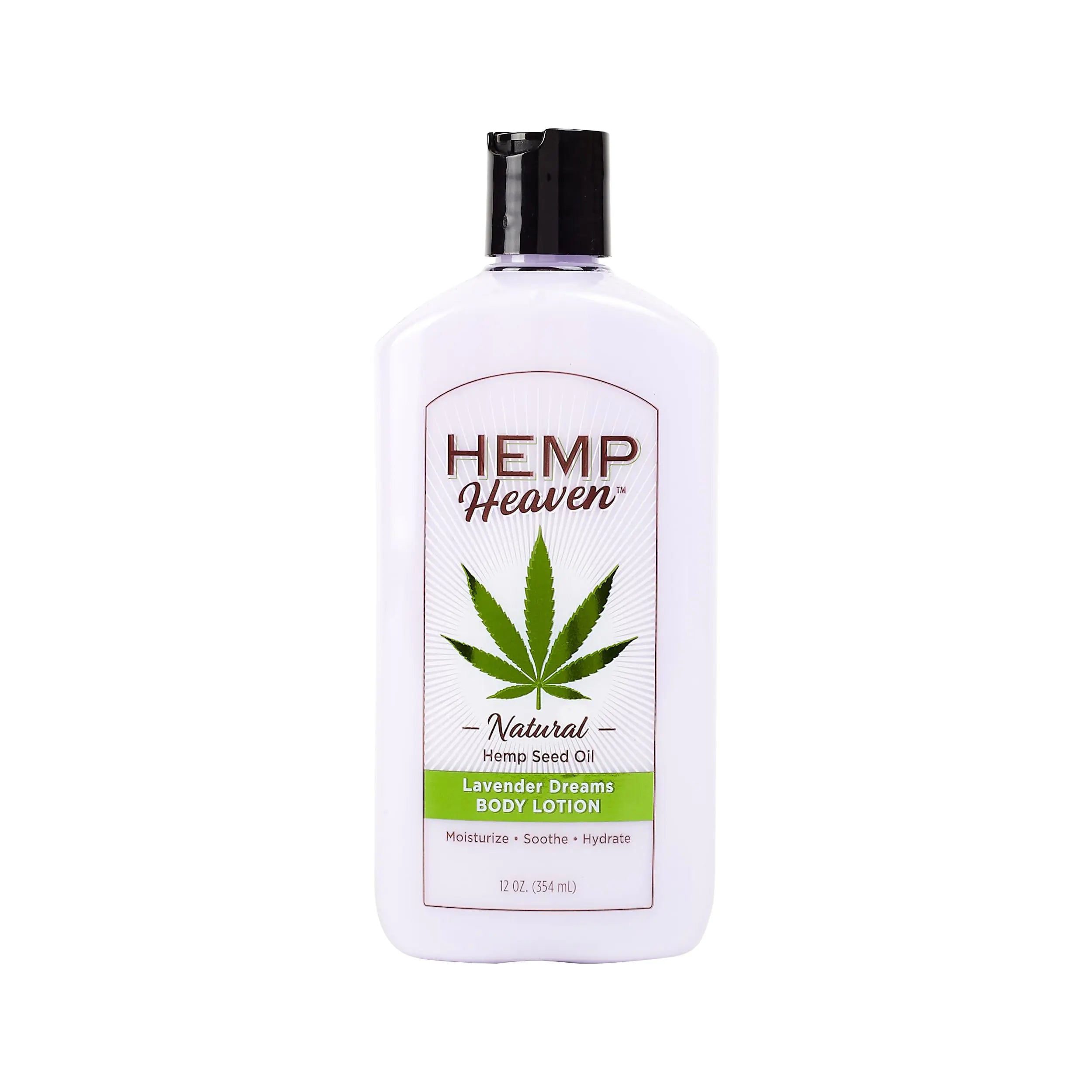 Hemp Heaven Moisturizing Body Lotion - Lavender Dreams scent made with Natural Hemp Seed Oil For Men & Women 12 oz