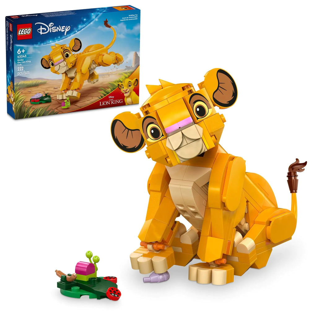 LEGO Disney Simba Das König der Löwen Junges baubares Disney Spielzeug für Kinder Disney Collection König der Löwen Film Spielzeug Simba Spielzeugkonstruktion Spielset Figur lustiges Geschenk für
