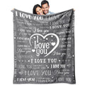 Valentines Day Blanket Valentines Gifts for Women 50"X60" I Love You Soft Throw Blanket Anniversary Present for Boyfriend Husband from Girlfriend Wife Valentines Day Blanket for Him