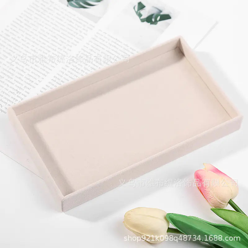 Jewelry Box for Rings and Earrings with Velvet Tray