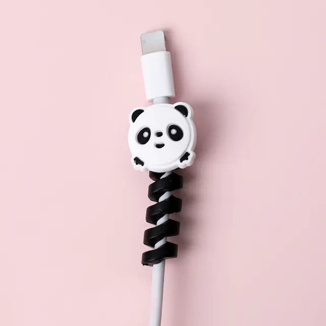 Cartoon Spiral USB Cable Protector and Organizer Bobbin