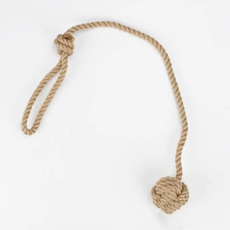 Bite-resistant Hemp Rope Ring Dog Leash Toy