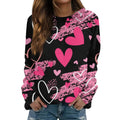 Womens Plus Size Tops Valentines Day Sweaters for Women Valentines Day Shirts Women Women Blouses Casual Valentine Sweaters for Women Casual Pullover Tops Blouses Long Sleeve Shirts