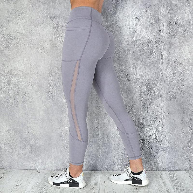 CHRLEISURE High Waist Pocket Leggings - Solid Color Workout Leggings for Women