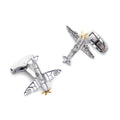Spitfire Cufflinks With Rotating Propeller