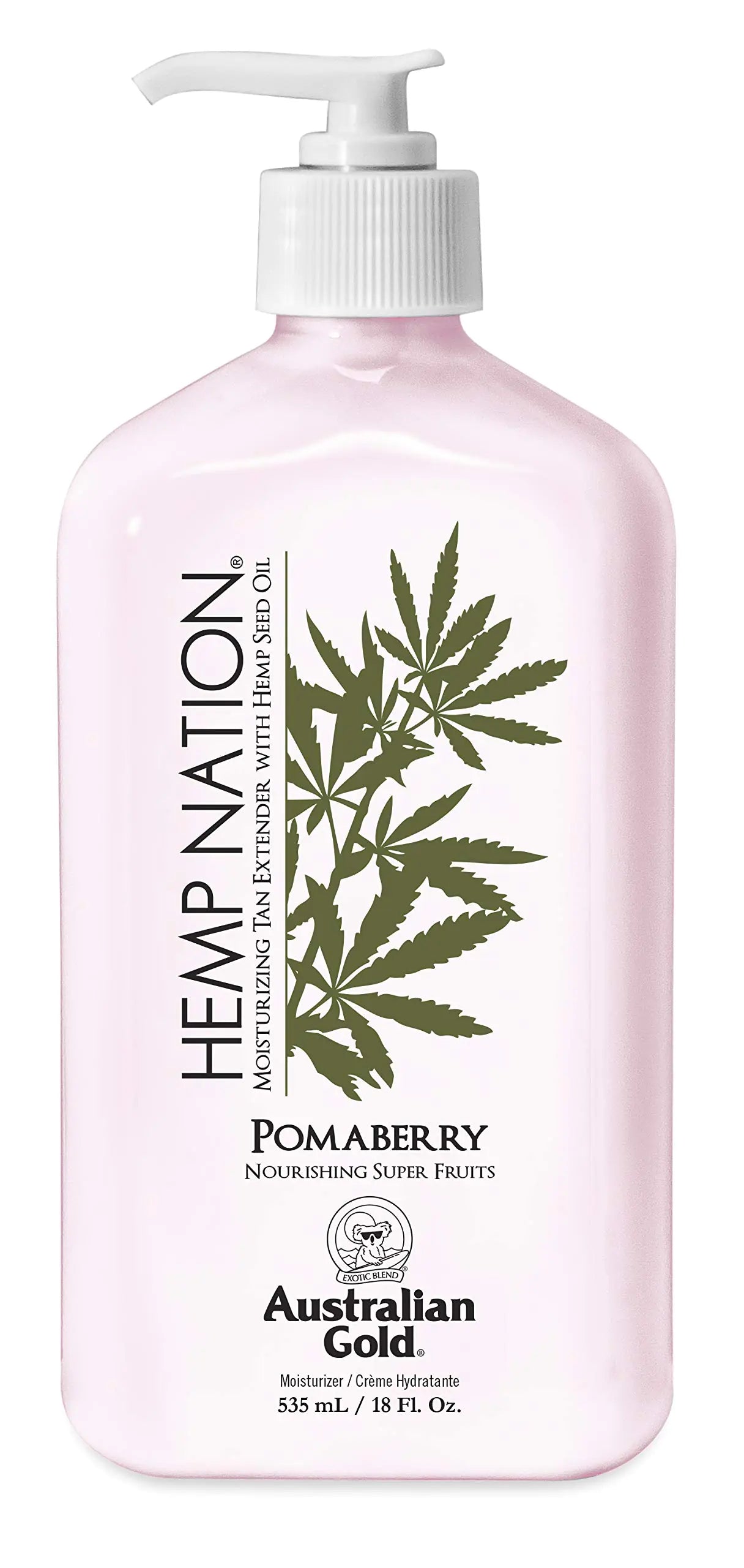 Australian Gold Hemp Nation Pomaberry Tan Extender 18 Ounce