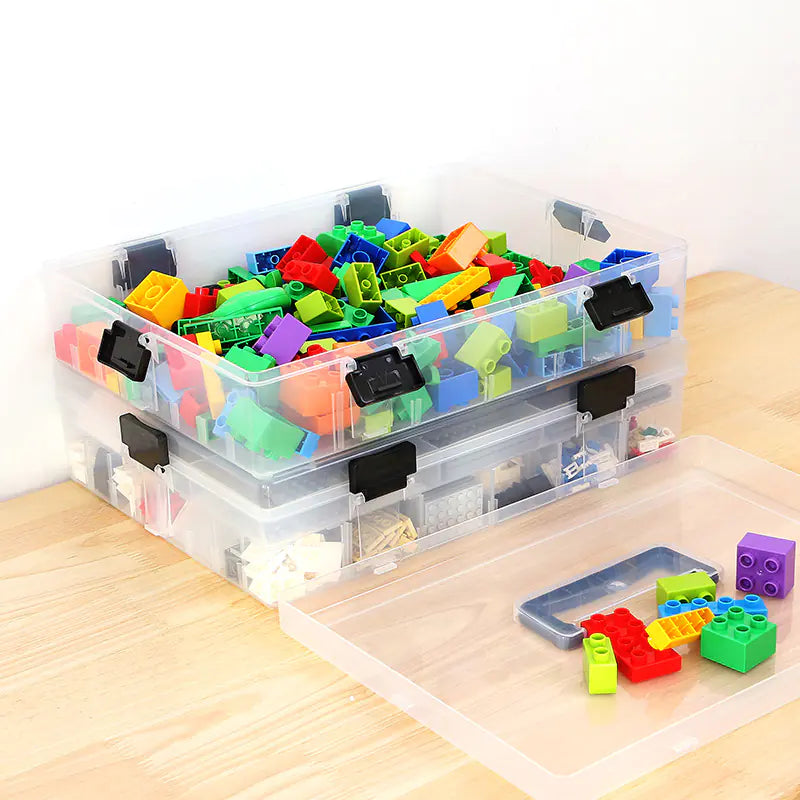 LEGO Storage Box with Multi-Compartment Organizer