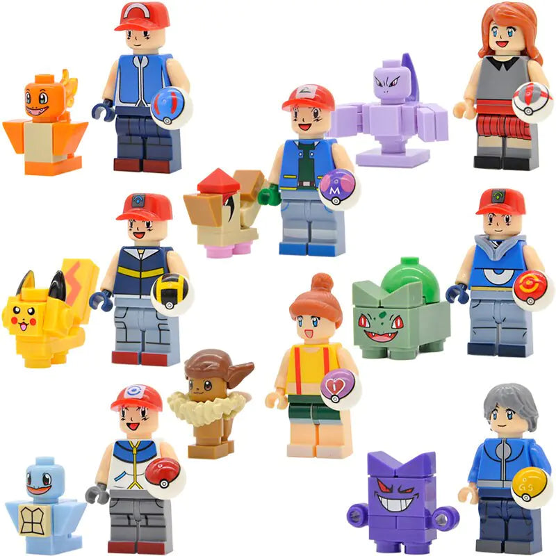 Pokémon SY620 Ash Pikachu Building Blocks Compatible with LEGO