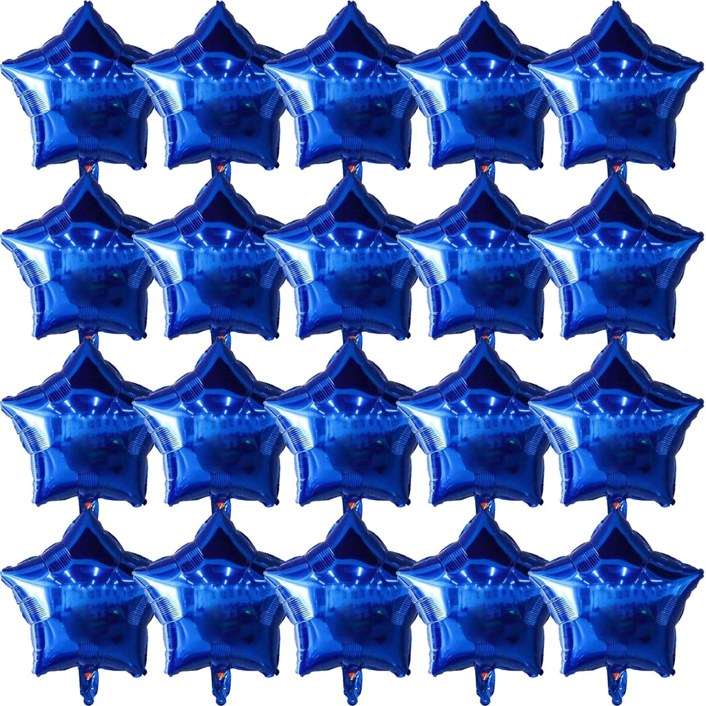20 Pcs 18 Inch Dark Blue Star Balloons Dark Blue Balloons Star Shaped 18 Inch Balloons Helium Mylar Balloons Foil Balloon for Women Girls Kids Valentine Birthday Wedding Party Decor