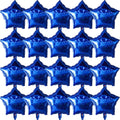 20 Pcs 18 Inch Dark Blue Star Balloons Dark Blue Balloons Star Shaped 18 Inch Balloons Helium Mylar Balloons Foil Balloon for Women Girls Kids Valentine Birthday Wedding Party Decor