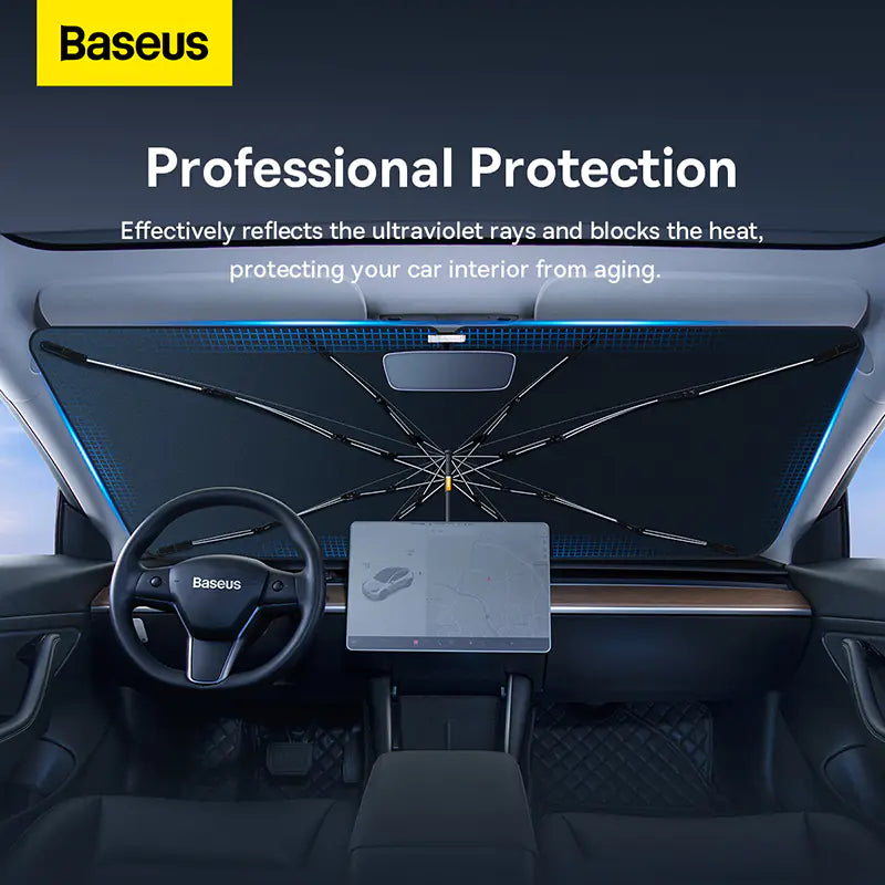 Baseus Foldable Windshield Sunshade for Tesla