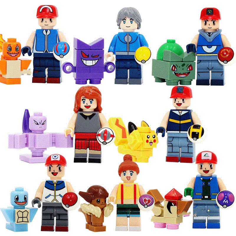 Pokémon SY620 Ash Pikachu Building Blocks Compatible with LEGO