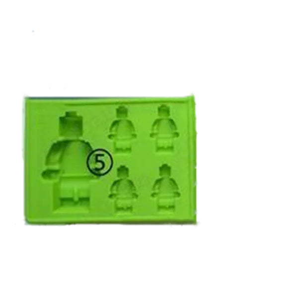 LEGO Silicone Ice Cube Tray - Robot & Square Molds