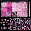 Candy Nail Charms 3D Valentine Nail Charms Acrylic Bears Assorted Nail Charms Hollow Pearls Heart Bowknots Cute Nail Charms Mix Alloy Planet Heart Nail Gems Charms for Nail Art DIY Accessories