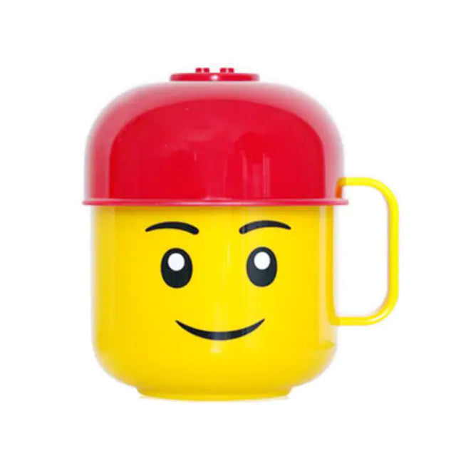 Korean Imported LEGO Smile Face Kids Cup with Lid