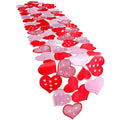 Embroidered Valentine Day Table Runner Love Heart Table Runner 15.7 x 68.9 Inch Valentines Decorations Heart Valentines Day Table Cover for Wedding Valentines Table Decor (Red and Pink Red Rose Red)