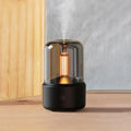 Essential Oil Diffuser 150ml Aromatherapy Diffuser with Auto Shut-Off Function Ultrasonic Diffusers for Essential Oils Cool Mist Humidifier with Warm Lights for Home&Office-Black