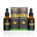 Hush Hemp 25000mg - Premium Hemp Extract - Mint Flavored -100% Natural – Pack of 2 - Veteran Owned