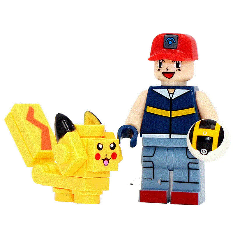 Pokémon SY620 Ash Pikachu Building Blocks Compatible with LEGO