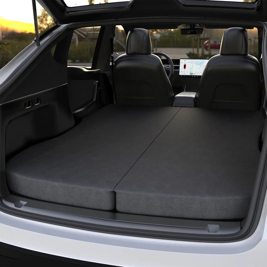 Ferlizer 4" Memory Foam Camping Mattress for Tesla Model Y 76" x 43" CertiPUR-US Foam Car Bed Mattress Dark Grey