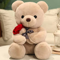 Teddy Bear with RosePlush Stuffed Animal Teddy BearCute Sweet Teddy Bear Great Gift for Your Loved One Soft Teddy Bear for Girlfriend Kids Birthday Valentine Christmas(18 inches Brown)