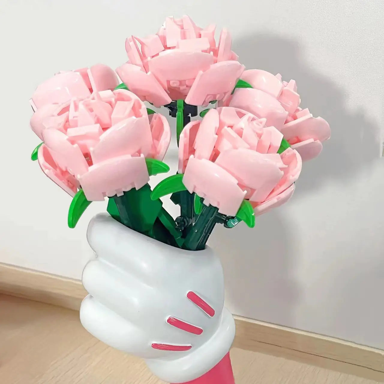 Lego-Compatible Bouquet with Roses and Sunflowers