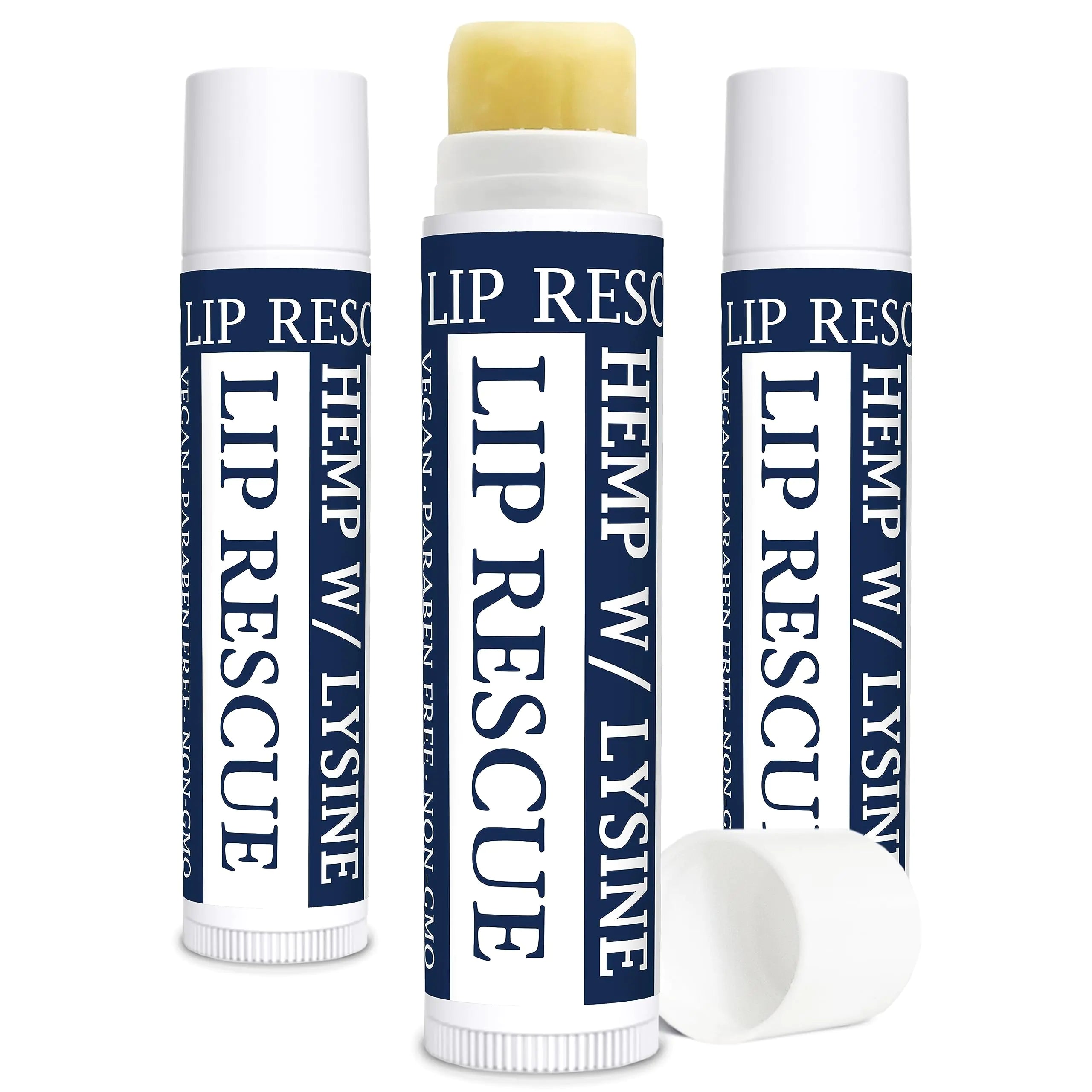 Zatural Ultra Moisturizing Hemp Lip Balm Heal & Protect with L-Lysine and Hemp With Vitamin E and Omgeas Soft & Smooth Lips (3)