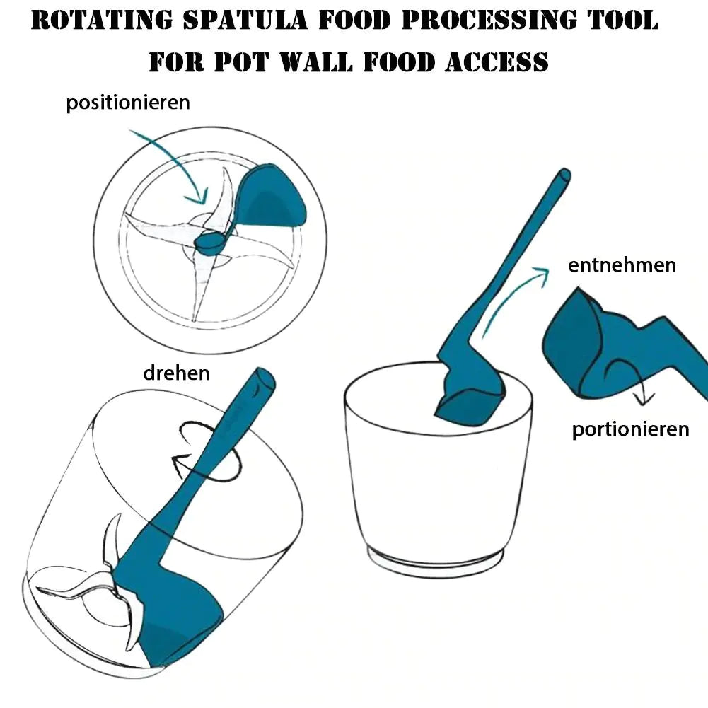 Calotti Rotating Scraper Tool for Food Processor