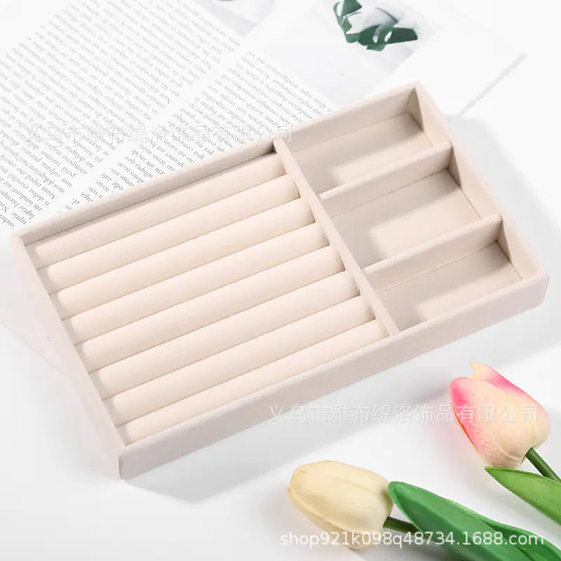 Jewelry Box for Rings and Earrings with Velvet Tray