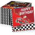 48Pcs Race Car Birthday Party Decorations Race Car Napkins Racing Car Birthday Party Supplies for Boys Race Car Birthday Napkins Race Car Party Decorations Boys Birthday Party Decor