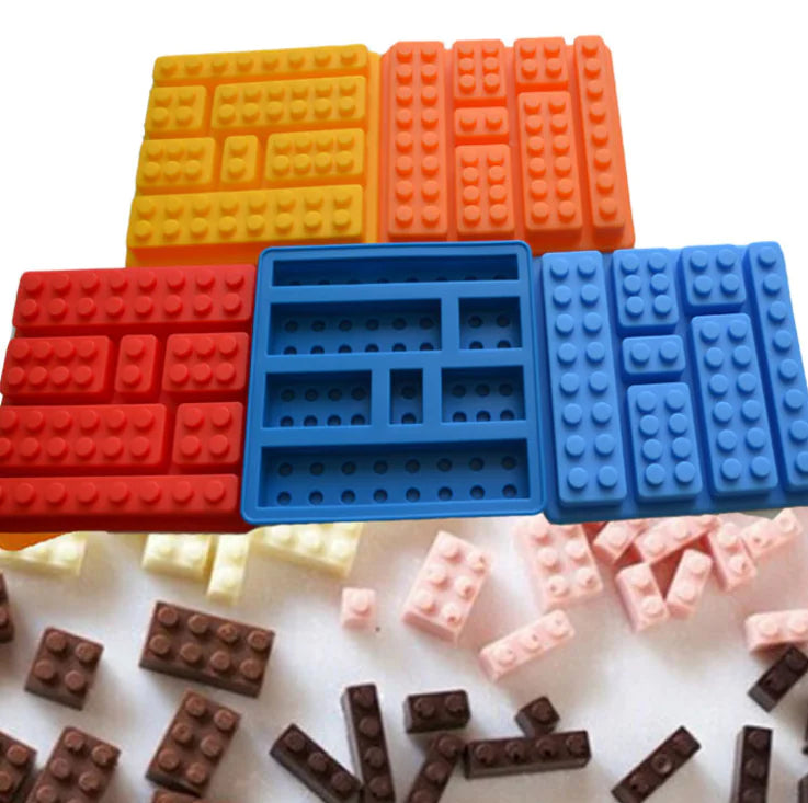 LEGO Silicone Ice Cube Tray - Robot & Square Molds