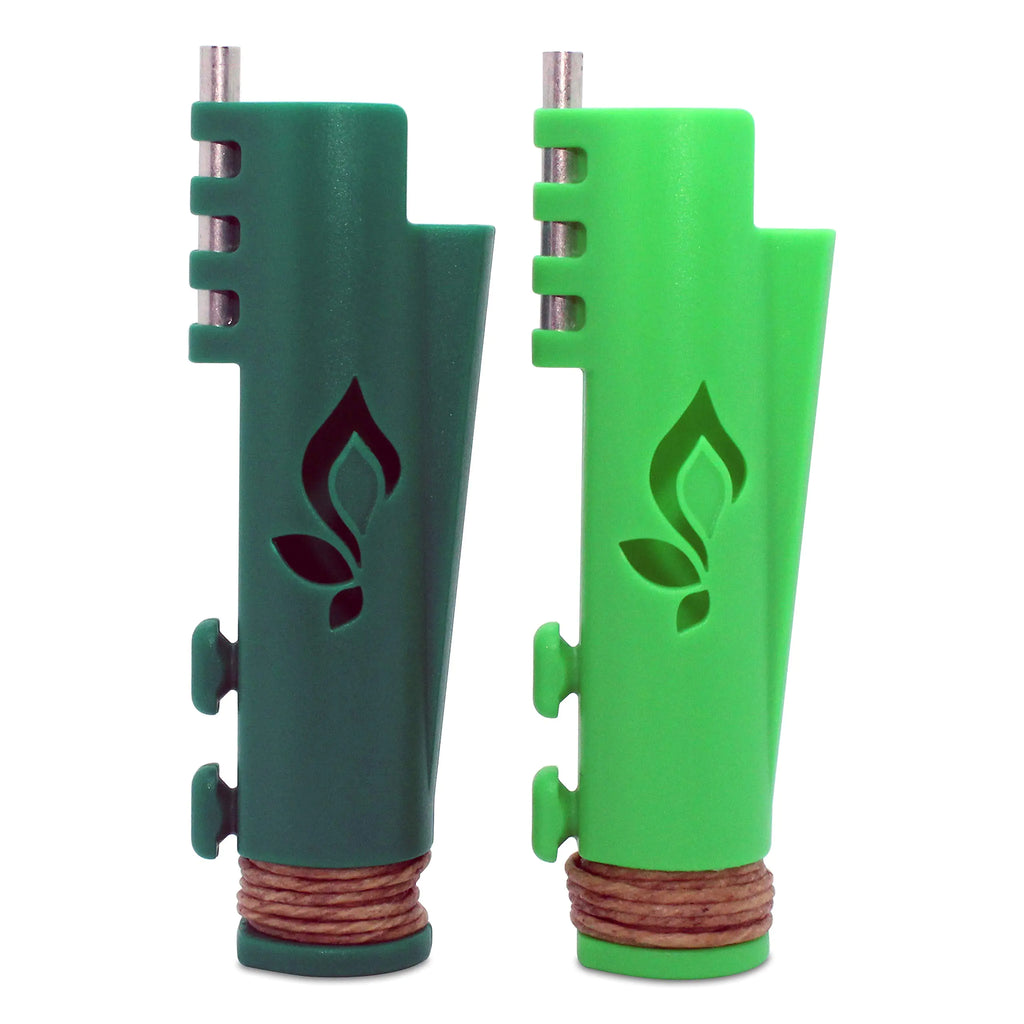 Hemplights Hemp Wick Lighter 2 Pack OG Includes 8FT Hemp Wick by USA (Lime/Green)