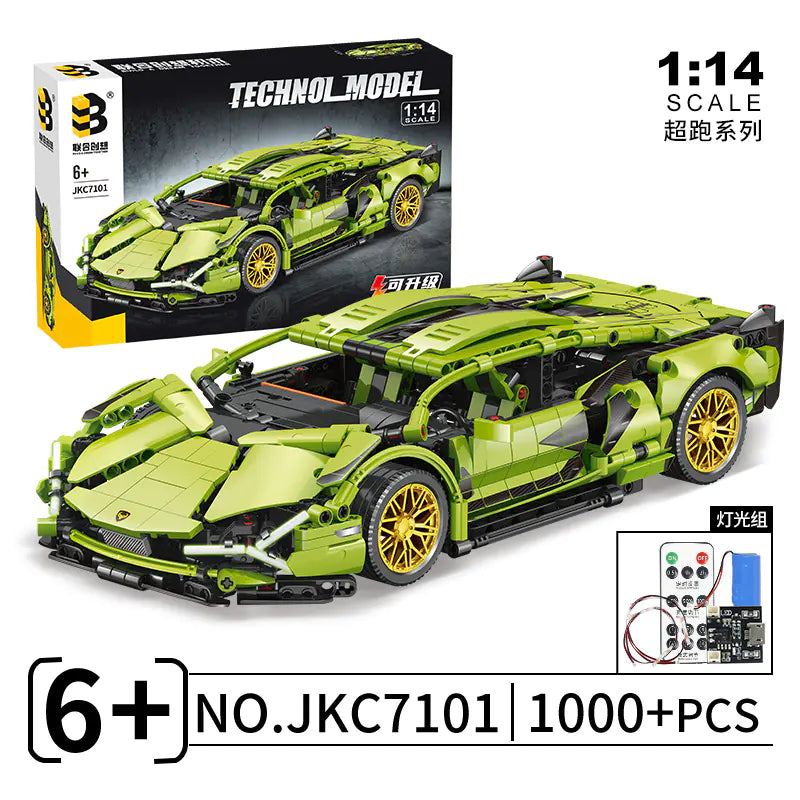 Lego-Compatible Bugatti Chiron Model Toy Gift Set