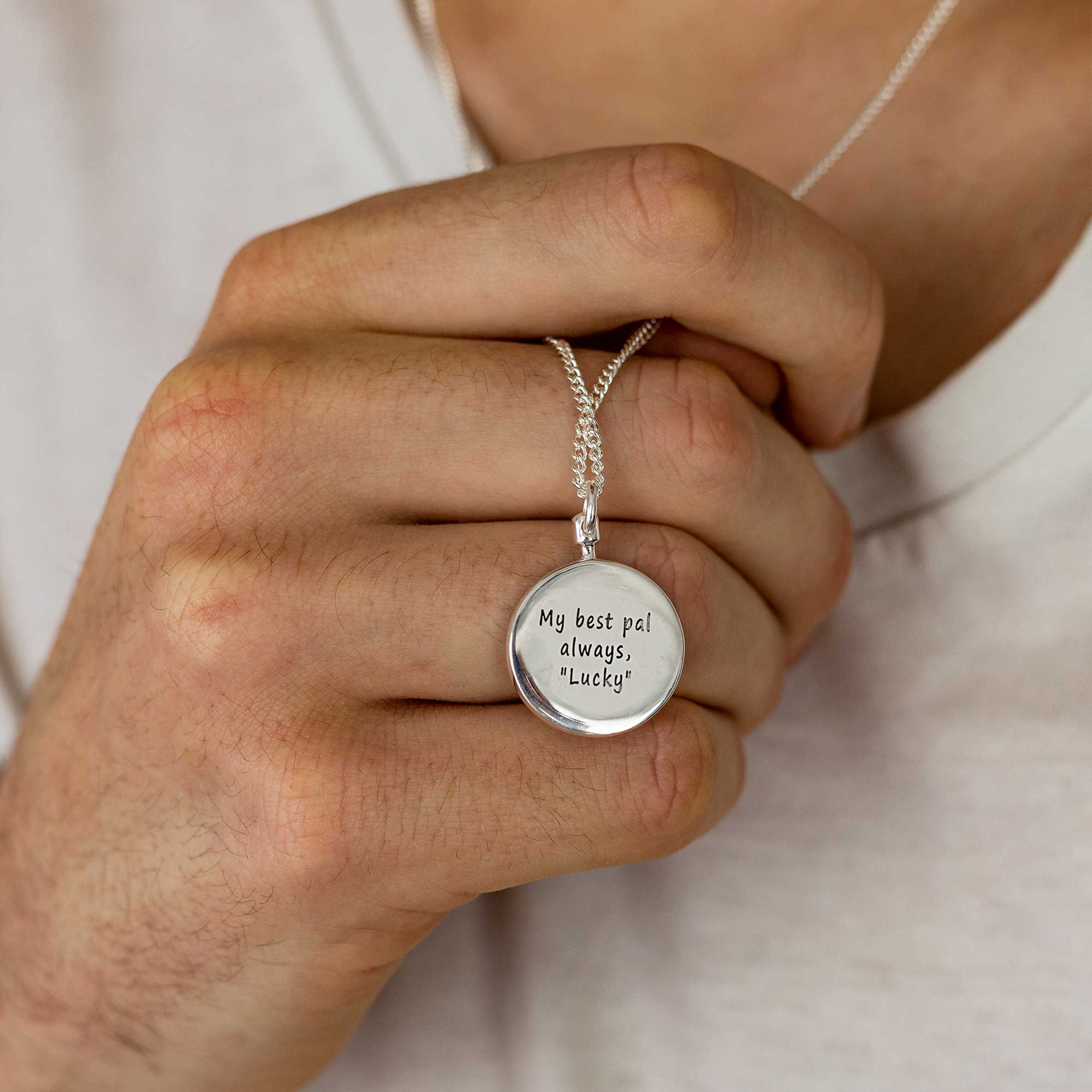 Australasia Map Globe Personalised St Christopher - Silver Chain - Jays Shop uk