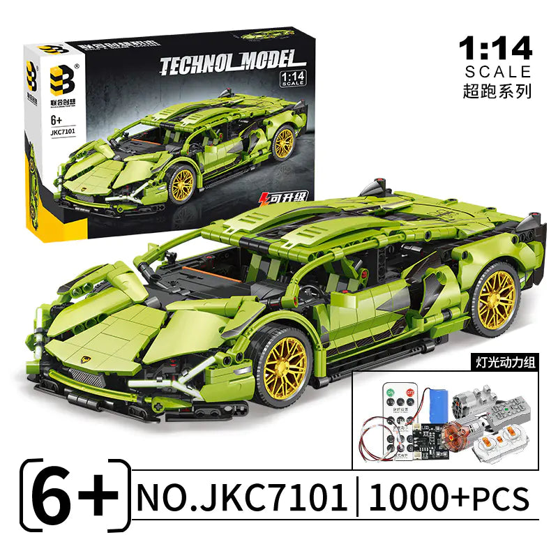 Lego-Compatible Bugatti Chiron Model Toy Gift Set