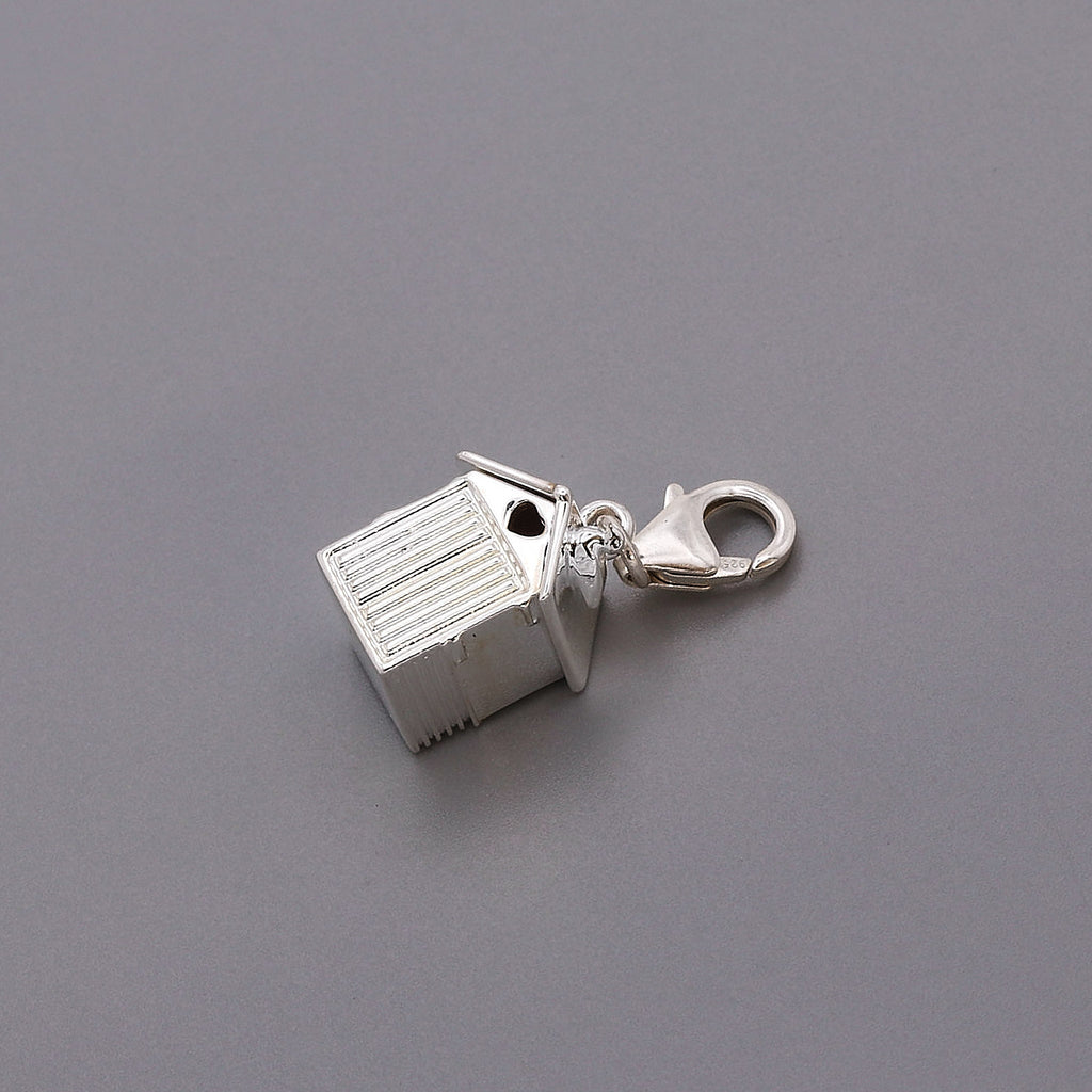 Beach Hut Personalised Silver Charm - Jays Shop uk