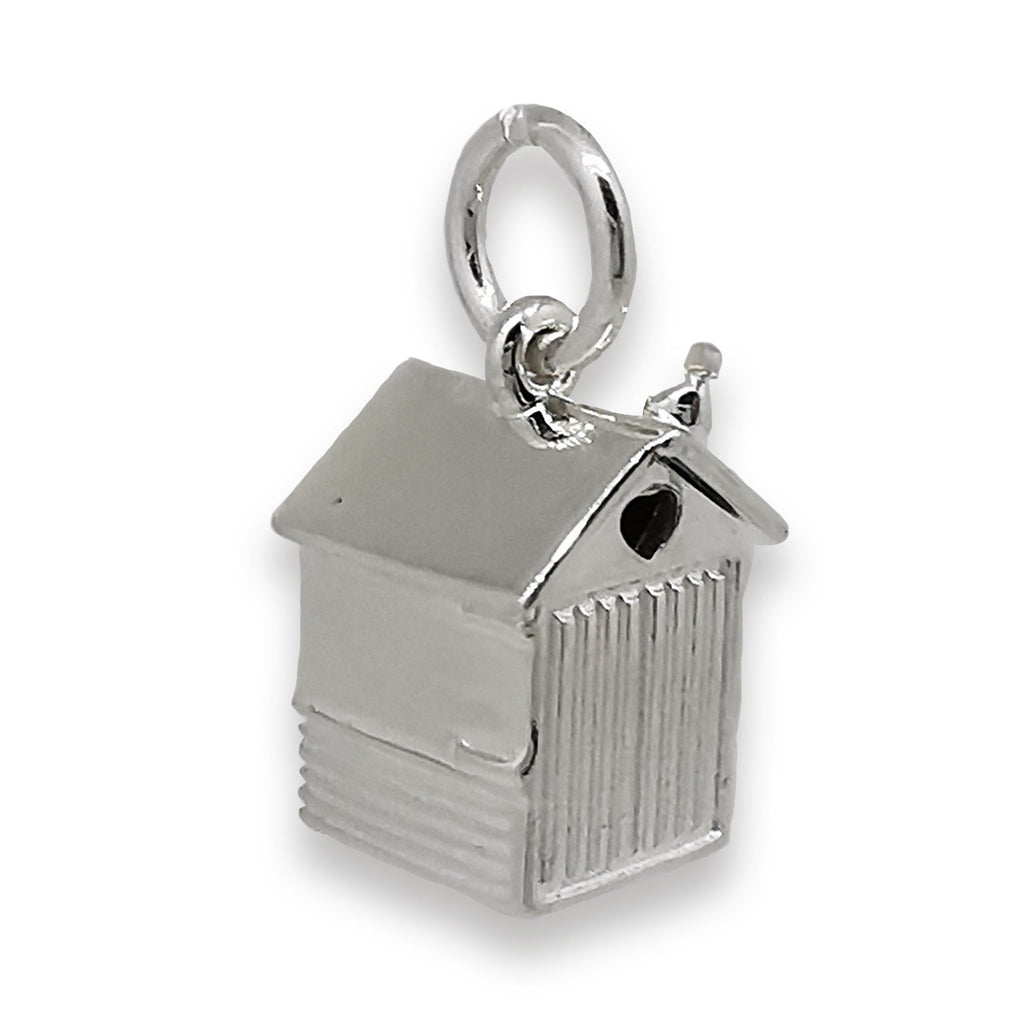 Beach Hut Personalised Silver Charm - Jays Shop uk