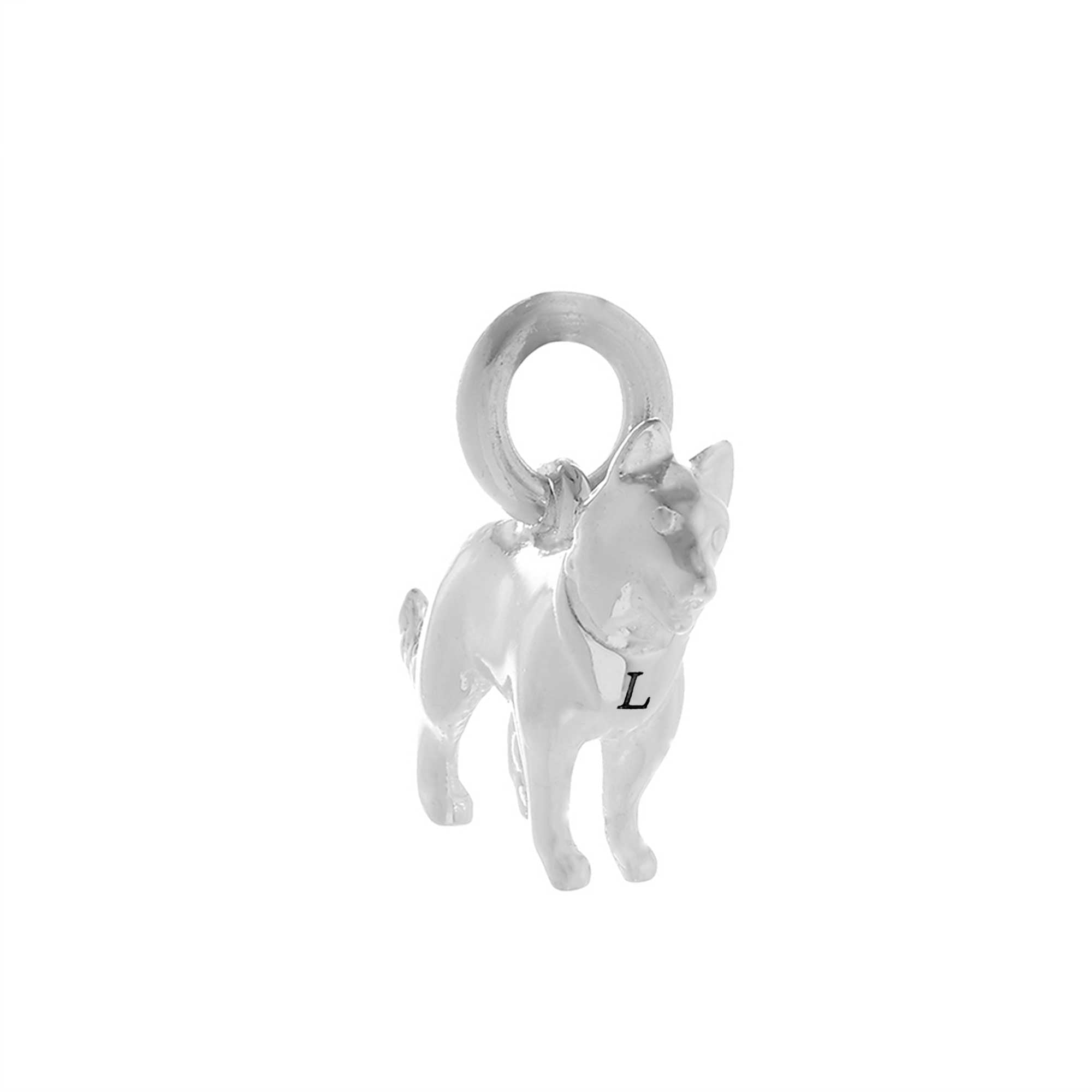 Border Collie Silver Dog Charm - Jays Shop uk