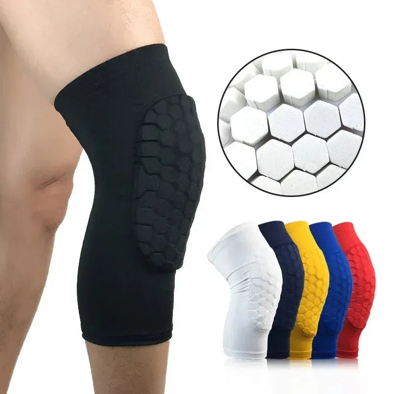 Breathable Compression Knee Sleeves UK with Honeycomb Support – Adjustable Fit