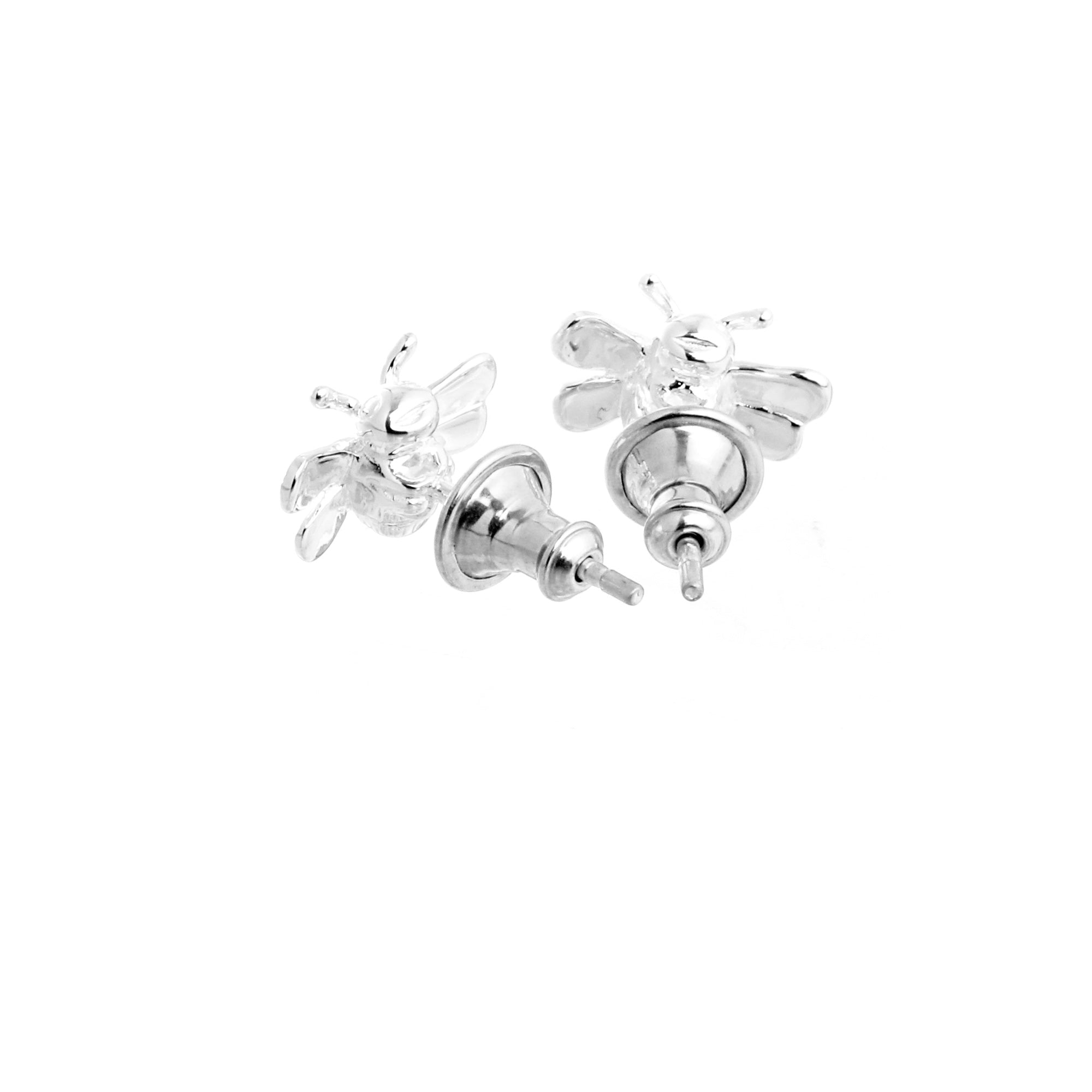 Bumble Bee Silver Stud Earrings - Jays Shop uk